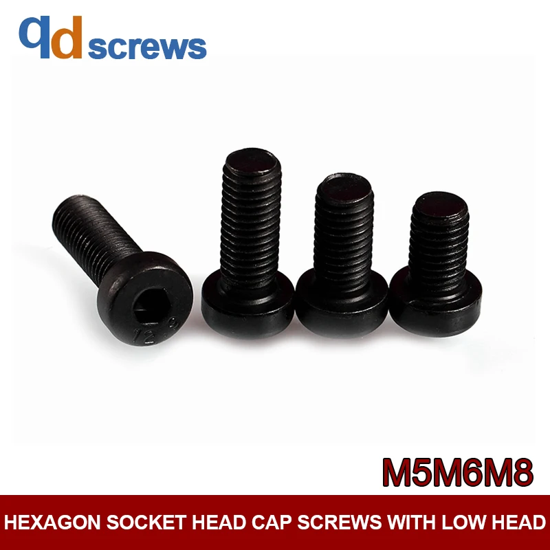

12.9 Grade M5M6M8 Thin Head Inside Hexagon Screw Hexagon Socket Head Cap Screws With Low Head DIN7984