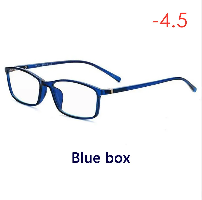 ZN14Blue box-4.5 ZXTREE высокое качество TR+ металлическая оправа для очков женские и мужские очки Оптическая оправа анти-синий светильник очки оправа для очков ZN14 - Цвет оправы: ZN14Blue box-4.5