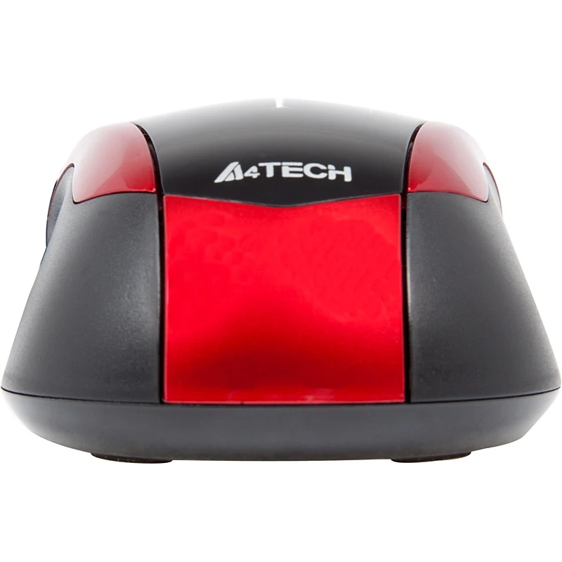 Мышь A4 V-Track Padless N-400-2 черный/красный оптическая(1000dpi) USB(2but