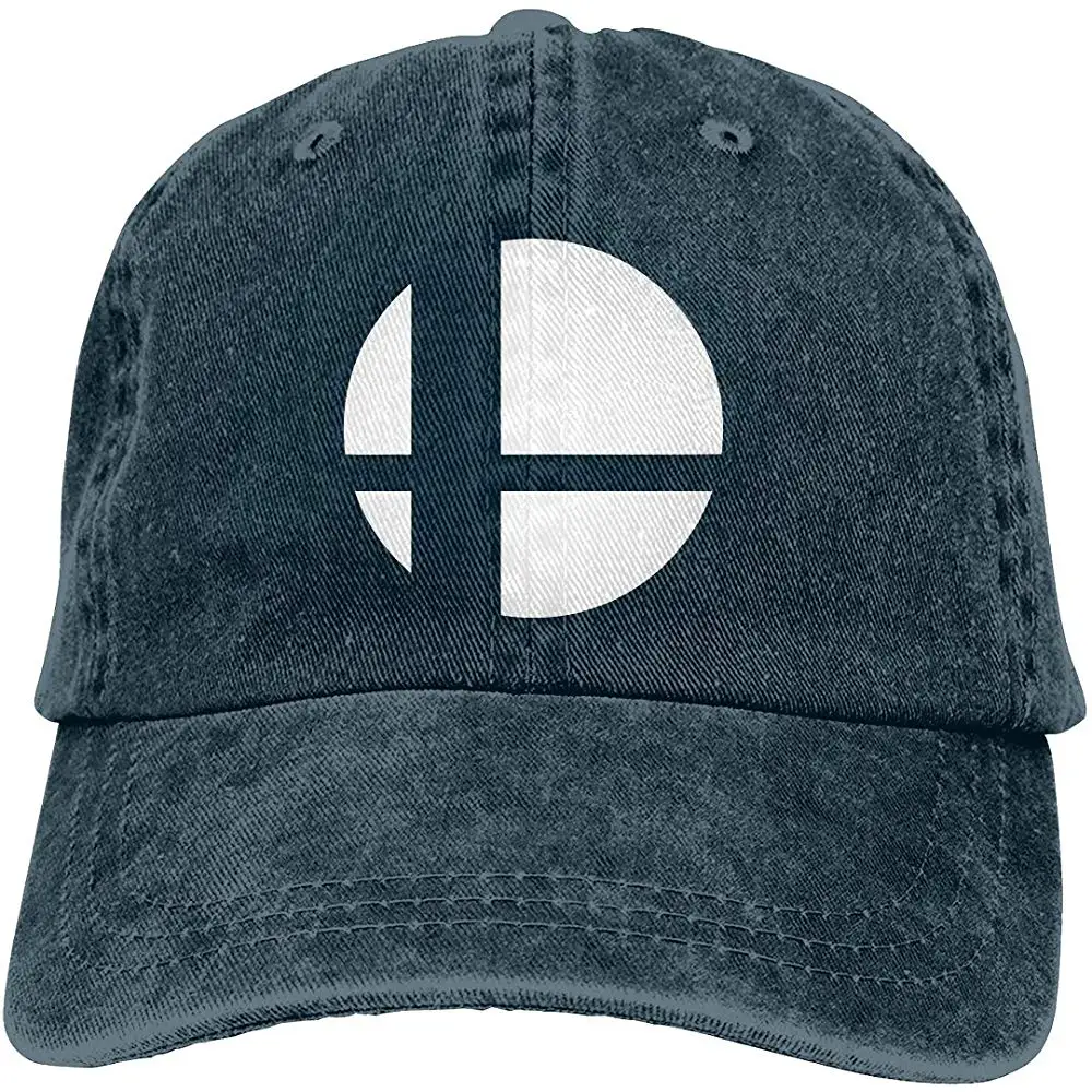 Джинсовая Шляпа Super Smash Bros логотип бейсболка спортивная Кепка Для Взрослых Дальнобойщик головной убор сетчатая Кепка