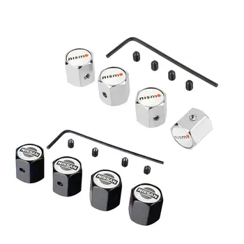 

Anti Theft Valve Caps For Nissan Nismo GTR Teana Maxima Titan Sentra Juke J10 J11 BlueBird 350z Car Dustproof Air Valve Stem Cap