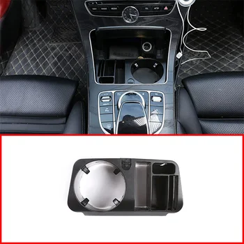

Car Interior Central Storage Box Cup Holder Stand Phone Holder Accessories For Mercedes Benz C E GLC Class W205 W213 X253 15-18