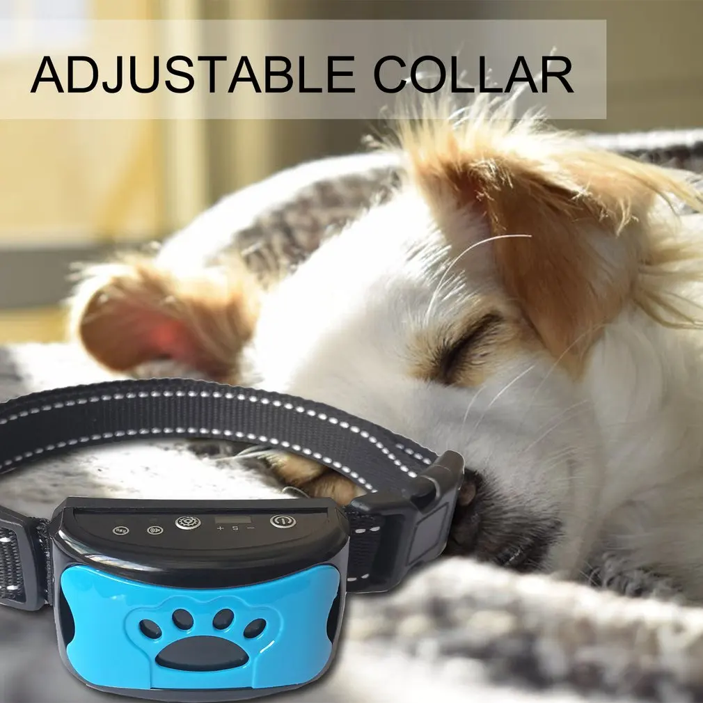 Nuovo Collare Di Addestramento Per Cani Elettrici Usb Ultrasuoni Pet Dog Anti Barking Stop Barking Vibration Anti Bark Dispositivi Per Collare Imperme