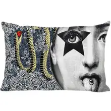 Новое поступление, Лучший милый чехол для подушки rosenthal Piero fornasetti, прямоугольная Наволочка на молнии, индивидуальный чехол для подушки 45x35 см(с одной стороны), Прямая поставка