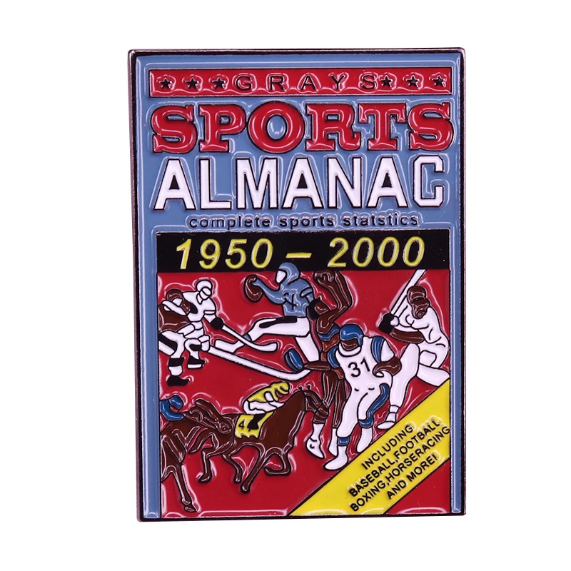 Back to the Future-серые спортивные альманах эмали штырь книга памятные 80s фильм