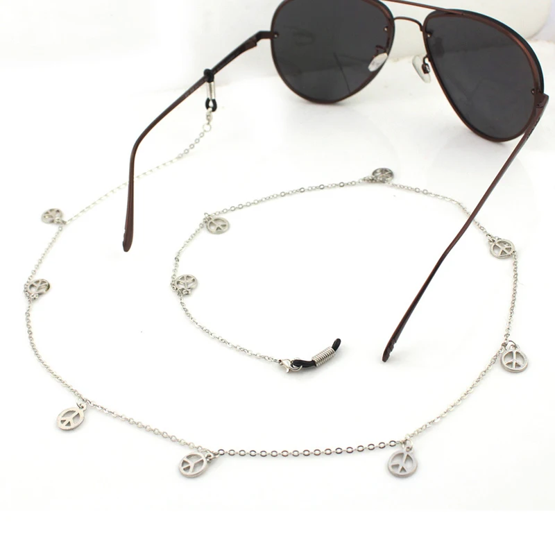 

Peace Coin Tassel Link Chain Sunglasses Chains Women Reading Glasses Cord Holder Neck Strap Rope for Eyewear Accessories
