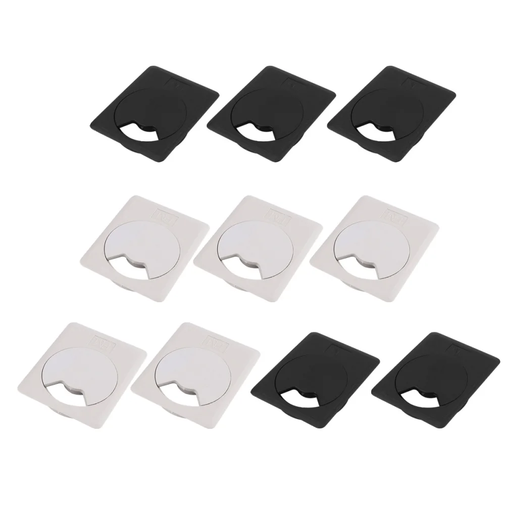 

20pcs Plastic Computer Grommet Lightweight Prime Useful Desk Cord Grommets Wire Cable Hole Cover for Office Home