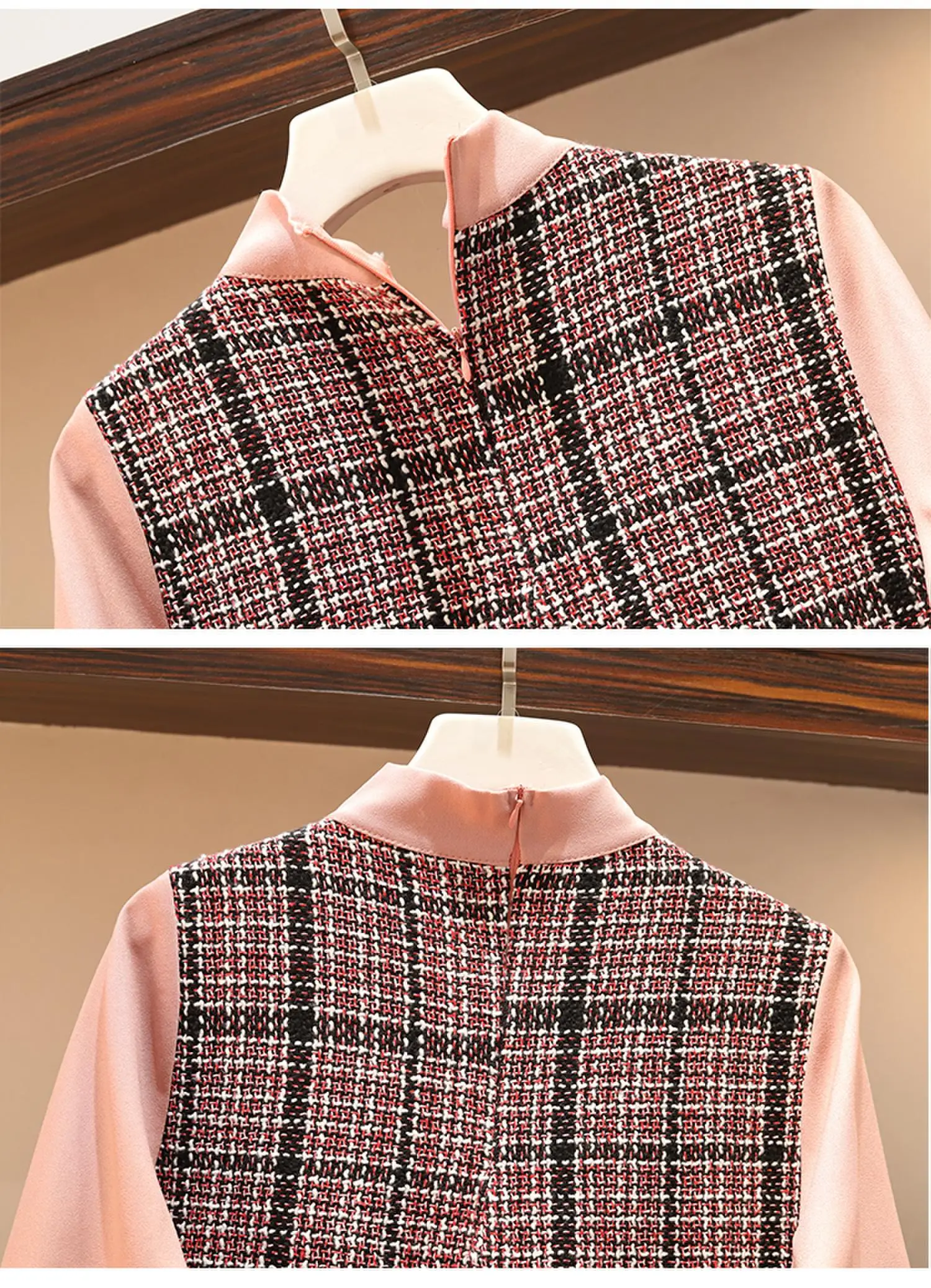 5xl, хорошее качество, большие размеры, женская одежда, весна, осень, зима, клетчатый бант, милое повседневное тонкое платье, женское A5467