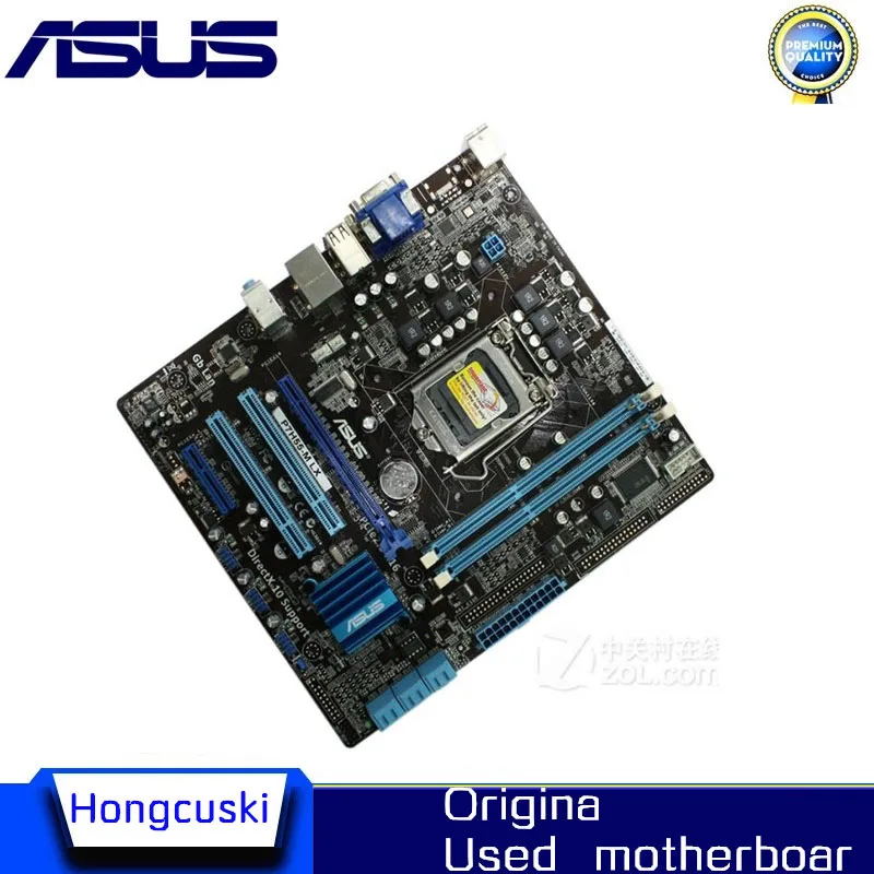 For Asus P7h55-m Lx Original Motherboard Ddr3 Lga 1156 Support I3 I5 Cpu  8gb Usb2.0 Vga Hdmi H55 Uatx Desktop Motherborad - Motherboards - AliExpress