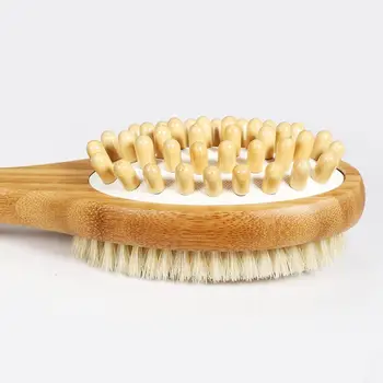 

2-in-1 Shower Brush Double-sided Body Care Massage Bath Brush With Long handle Scrubs & Bodys Treatments Bath Brush