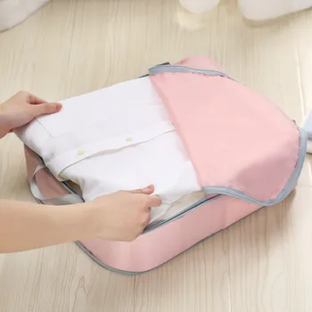 

Bag Storage Large Clothes Organizer Home Organization Portable Reclosable Slider Zip Travel Storage Bag Clothes Packet OO50SN