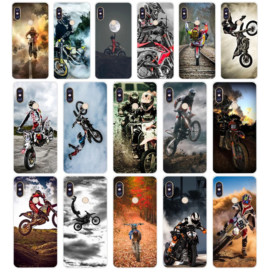 226FG moto cross dirtbikes Мягкий Силиконовый ТПУ чехол для телефона xiaomi redmi 5A 8 8A 5Plus note 5 8t Pro |