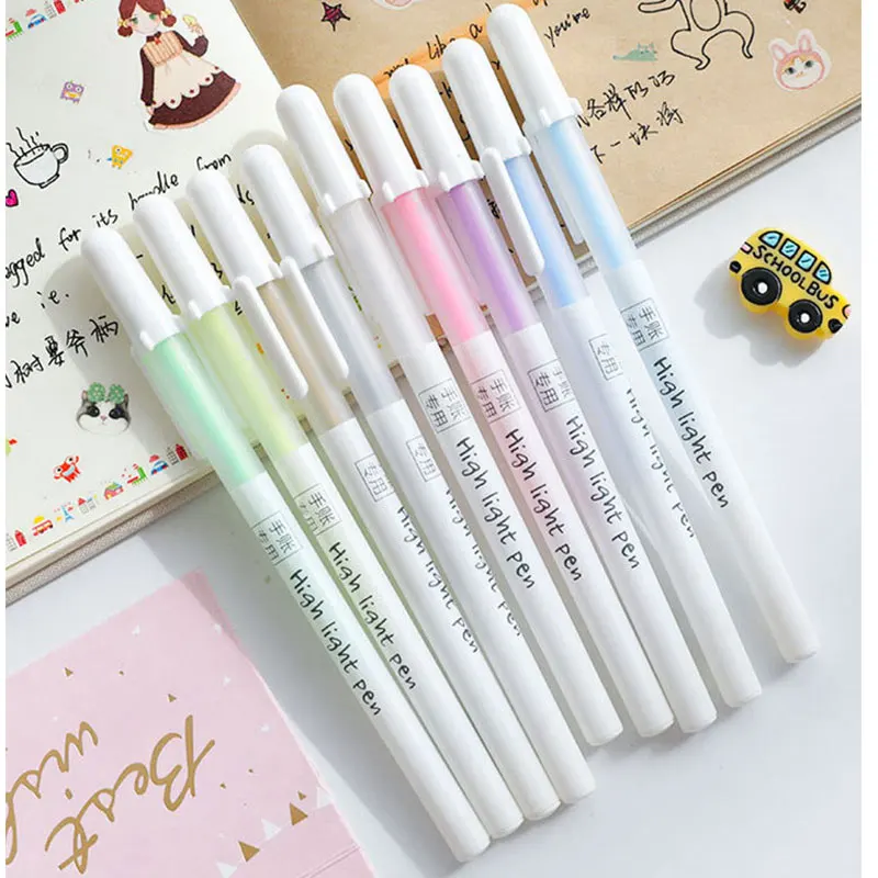 

High Light Pen 10 Color Fine Watercolor Pen Sketch Art Marker Comic Drawing School Supplies Office Accessories Handwriting Pen