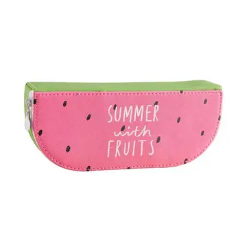 

Fruit Pencil Bag Pu Stationery Bag Kawaii Fruit Kiwi Supplies School Watermelon Stationery Pencil For Students Bag Pouch W6P5