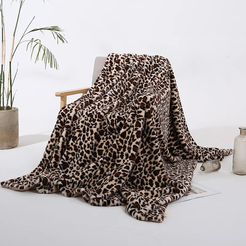 Супер мягкий Леопардовый меховой плед искусственный элегантный уютный с пушистым пледы Покрывало для кровати или дивана покрывало длинное лохматое мягкое теплое постельное белье - Цвет: style5