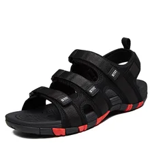 Новинка года; сезон лето; стильные уличные сандалии; мужские модные пляжные сандалии в Корейском стиле; повседневные мужские сандалии; chao tuo