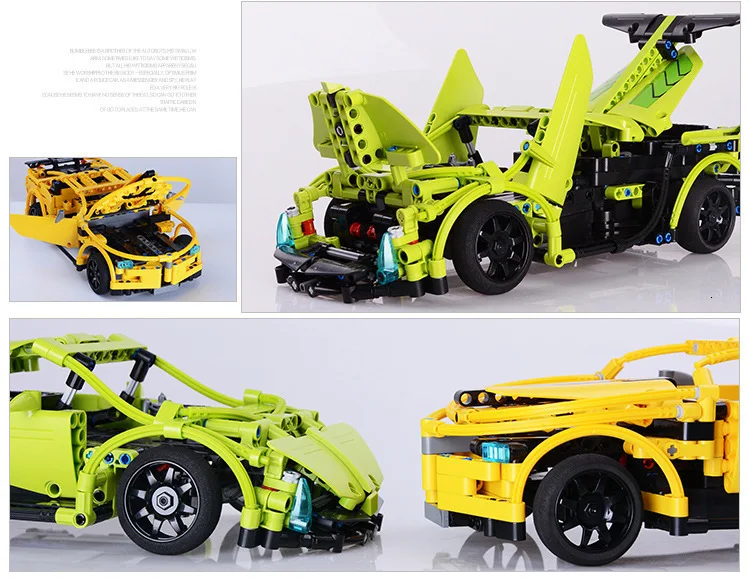 Technic Super Sportscar Радиоуправляемая машина 918 модель DIY строительные блоки Машинки с дистанционным управлением Кирпичи игрушки для детей Подарки