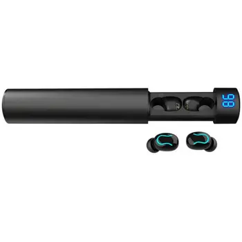 

Bluetooth 5.0 In-ear Digital Display Headset Pull-out Wireless Stereo Sports Headset With Charging Bin