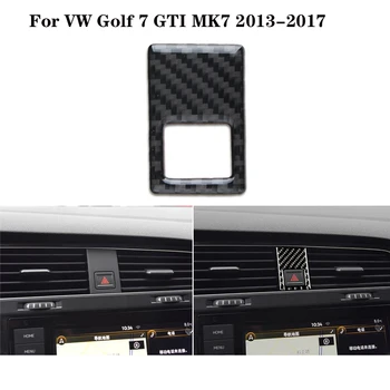 

Car Styling Carbon Fiber Sticker Warning Light Switch Cover Trim Decal For VW Golf 7 GTI MK7 2014-2016 2017 2018 2019