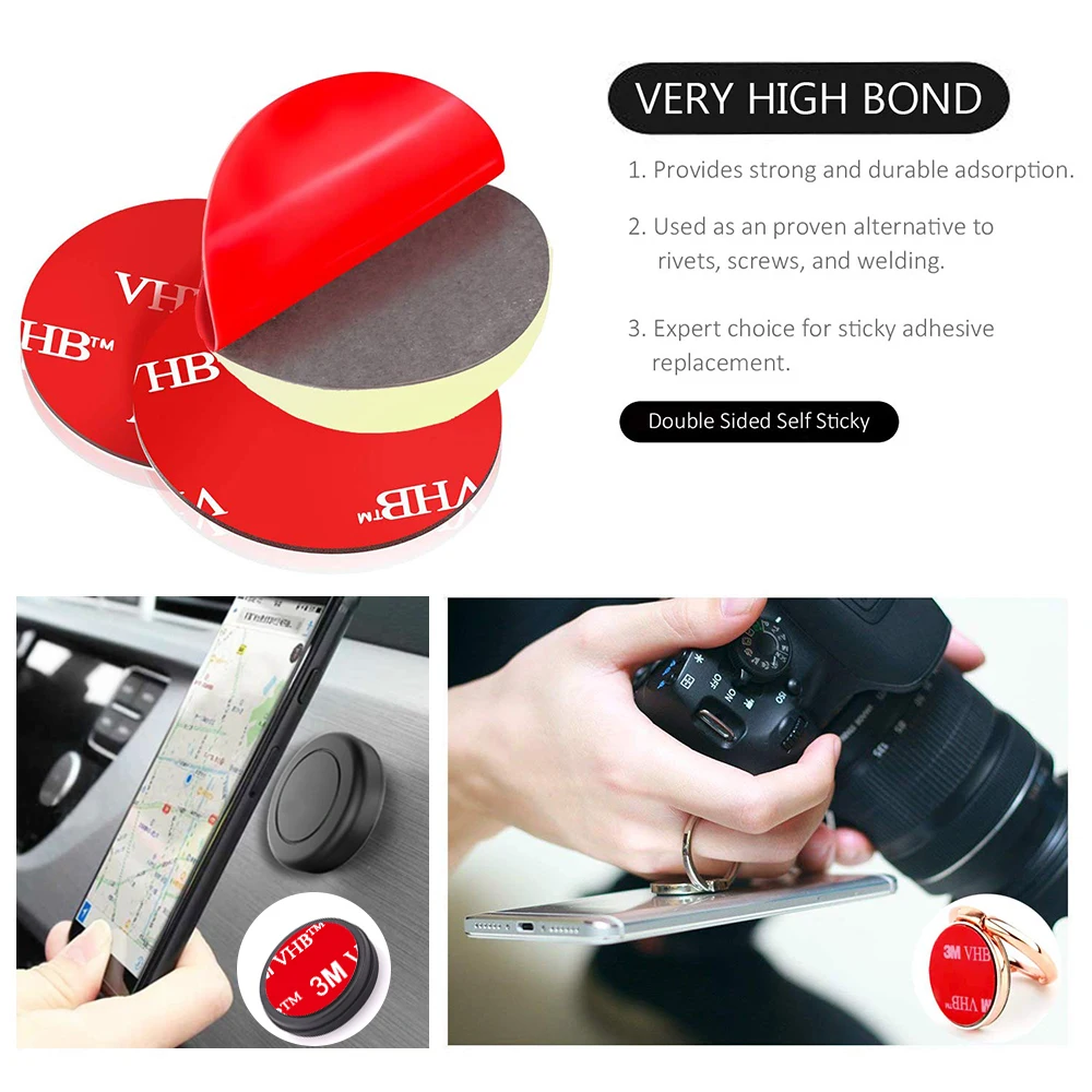 mobile stand Fimilef Dính Chắc Tấm Lót Dính Thay Thế Lắp Băng Bảng Điều Khiển Xe Dán Miếng Lót Cho Nam Châm Điện Thoại Gắn Trên Xe Hơi Giá Đỡ mobile stand for bike