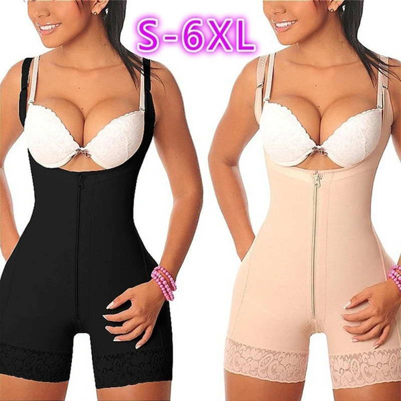 Fajas Colombianas Sexy Full Body Shaper Women Plus Size Tummy Control Underbust Corset Fashion Classical Shapewear Bodysuit spanxs