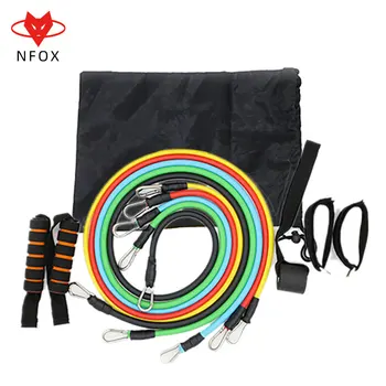 

multi-function tensioner tpe tension rope word tension band muscle training fitness equipment kit resistance exercise bands