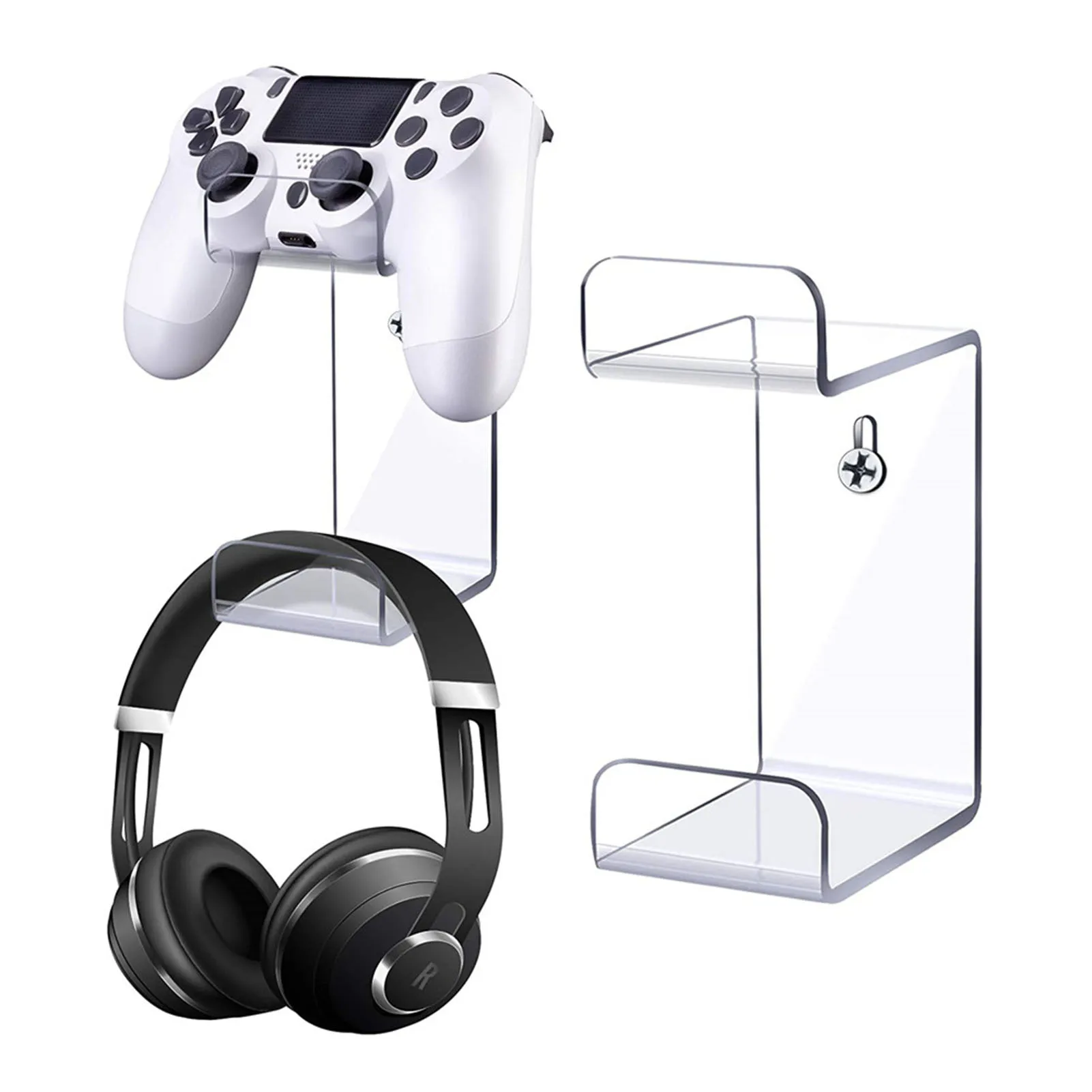 2 Pcs Game Handle Holder Headphone For PS5 XBOX Wall Mount Hanger Xbox Controllers 2021 | Электроника