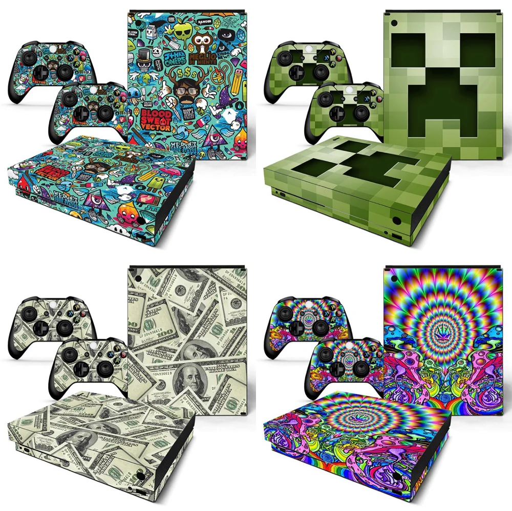 Новые наклейки dsign для X BOX ONE наклейка на консоль и 2 контроллера виниловые x box one skin