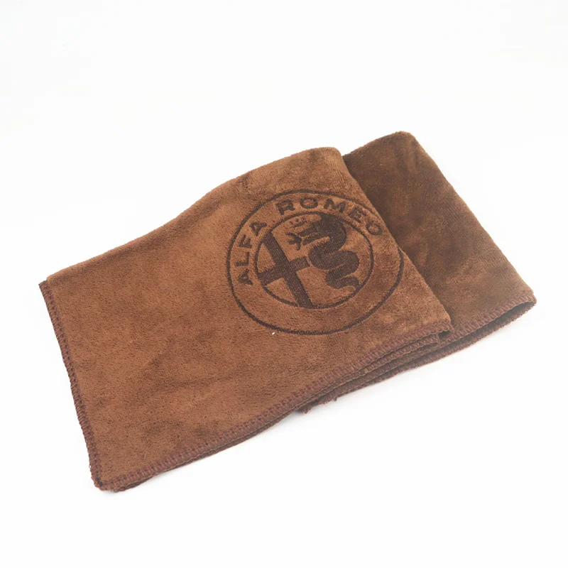 

30*30CM Car Sticker Wash Microfiber Towel Car Cleaning For alfa romeo 159 147 156 giulietta 147 159 mito