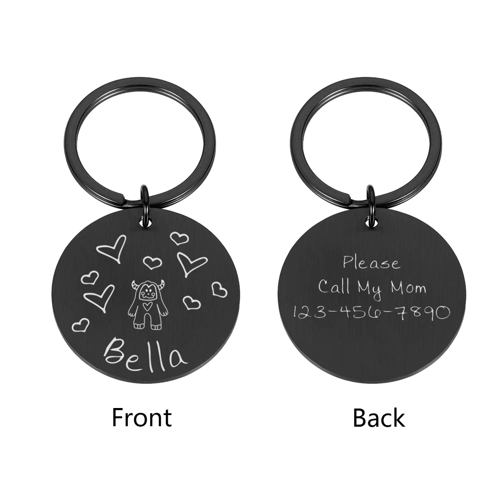 Free Engraved Custom Dogs Pet Dog ID Tag Personalized Pendant Anti-lost Name Tags Cat Monster ID Tag Pet Dog Collar Accessories 