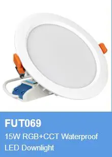 FUT069 Downlight Водонепроницаемый MILIGHT FUT061 062 063 064 065 066 068 069 потолочный светодиодный светильник прожектор AC100-240 V, 6 Вт, 9 Вт, 12 Вт, 15 Вт, 18 Вт, 25 Вт RGB+ CCT - Испускаемый цвет: FUT069 Downlight