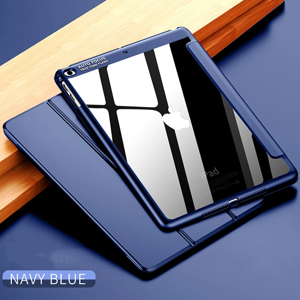 Navy Blue Чехол из искусственной кожи чехол для iPad Air 2 Air 1 силиконовый мягкий чехол для IPad 9,7 чехол - Цвет: Navy Blue