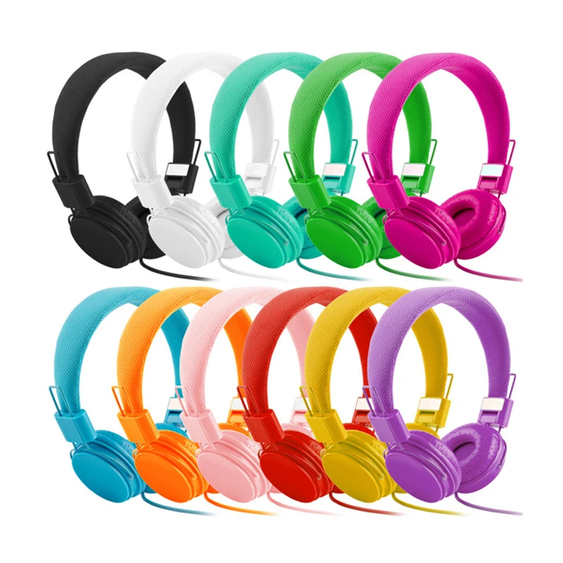 High Quality stereo bass Kids headphones With Microphone Music Earphones Children Headsets Foldable Portable Free Shipping