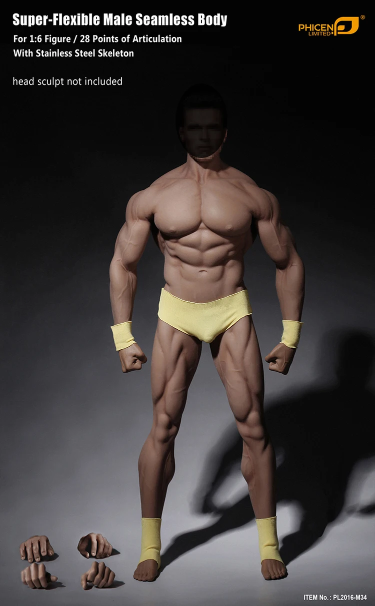 Flexível sem Costura Cabeça de Corpo Tble Boneco Masculino Super Aço Inoxidável Esqueleto M30 M31 M32 M33 M34 M35 1 - 6 9 Brinquedos e hobbies