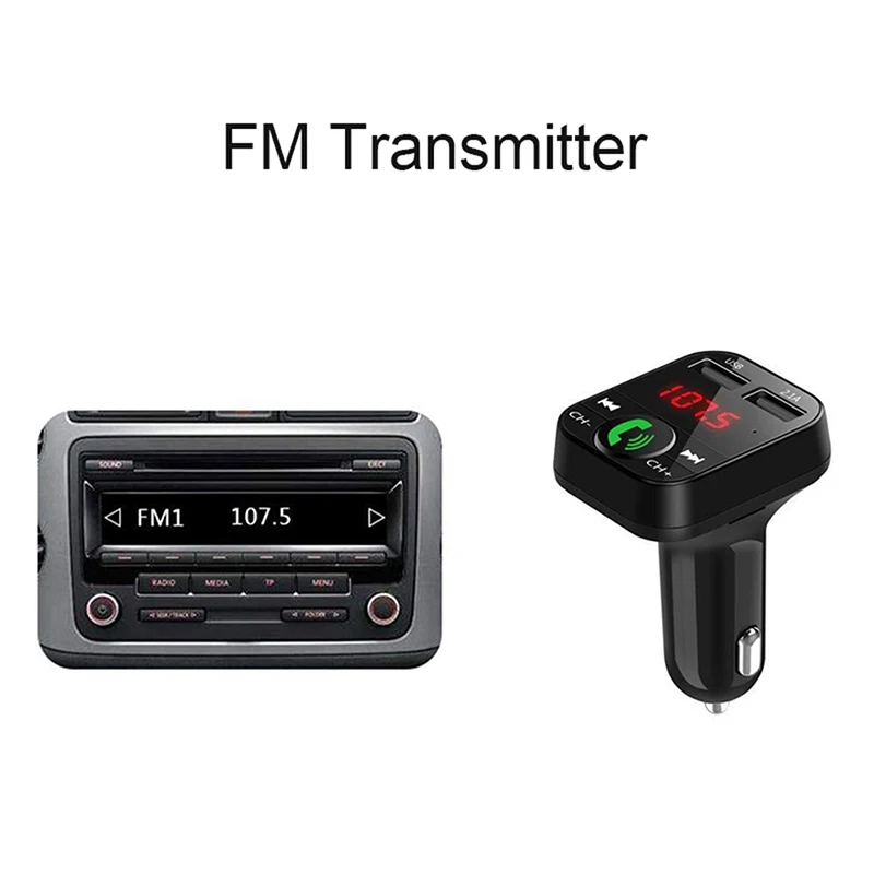 B2 Автомобильный Bluetooth MP3-плеер Hands-free fm-передатчик двойной usb зарядка ЖК-экран беспроводной автомобильный аудиоистема адаптер
