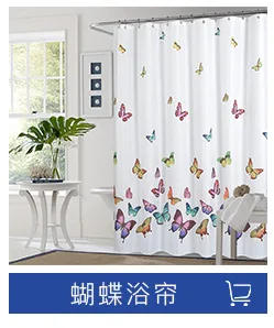 Dacron Shower Curtain Cloth Amazon Celebrity Style Hot Selling Home Dandelion Waterproof Drench Shower Curtain European Style Po