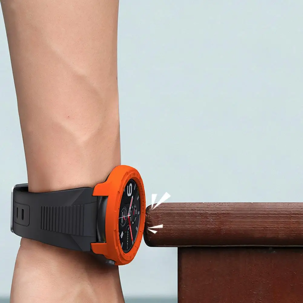 ТПУ тонкий защитный чехол, мягкая оболочка, черный/синий/красный/оранжевый, устойчивый к царапинам чехол для Huami AMAZFIT GTR 47 мм Smart Watch