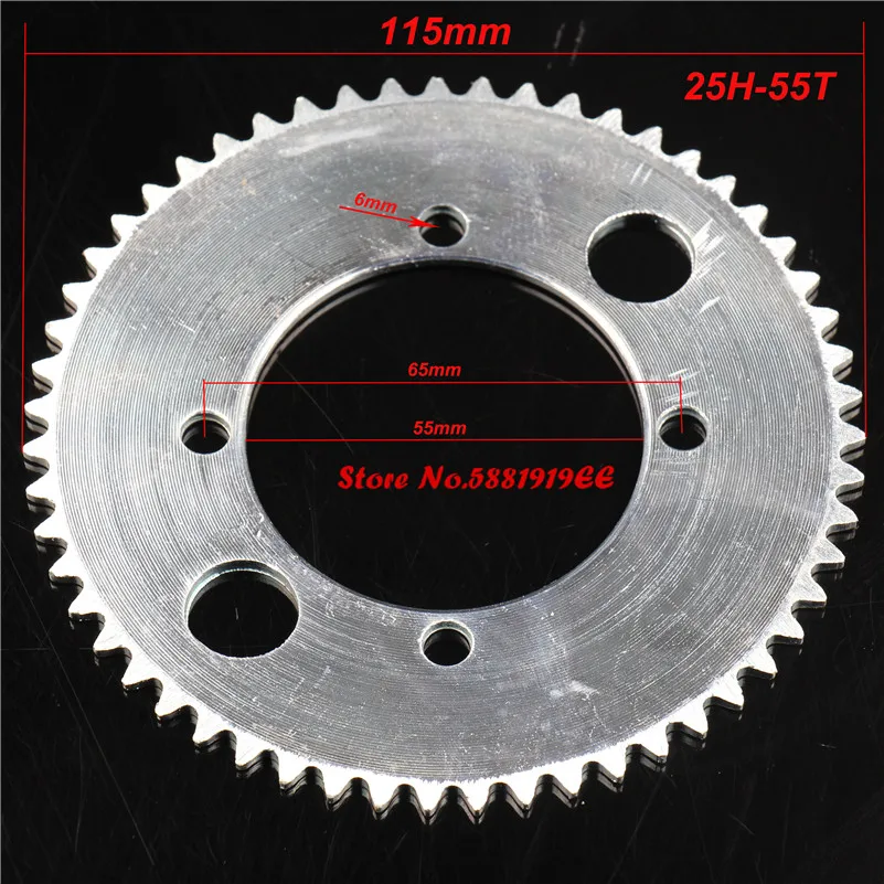 60 62 64 66 68 70 72 74 76 78 80 T Tooth 25H T8F Rear Sprocket Mini Moto ATV Quad Dirt Pit Pocket Bike Chopper 47CC 49CC