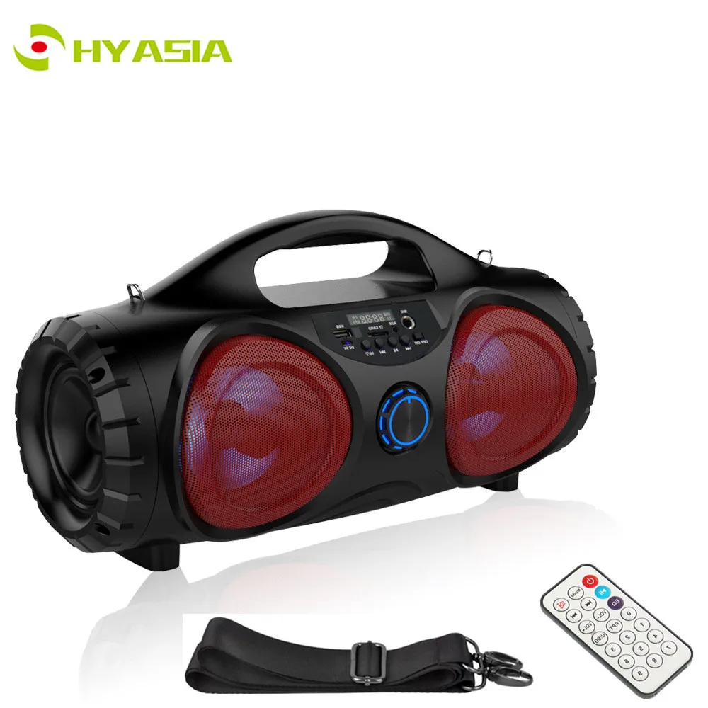 HYASIA Портативная колонка Bluetooth FM радио Сабвуфер Беспроводные колонки