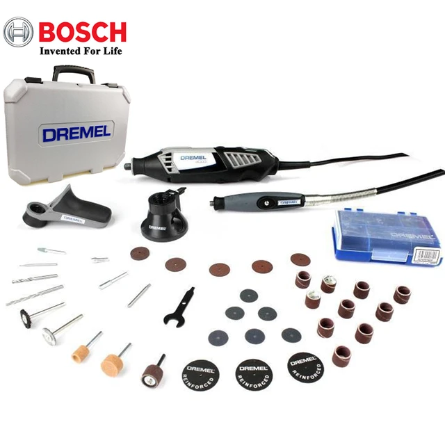 Dremel 4000 Outil Rotatif Multifonction 175W (Livré avec 4 Adaptations 65  Accessoires, Vitesse 5000-35000 tr/min)