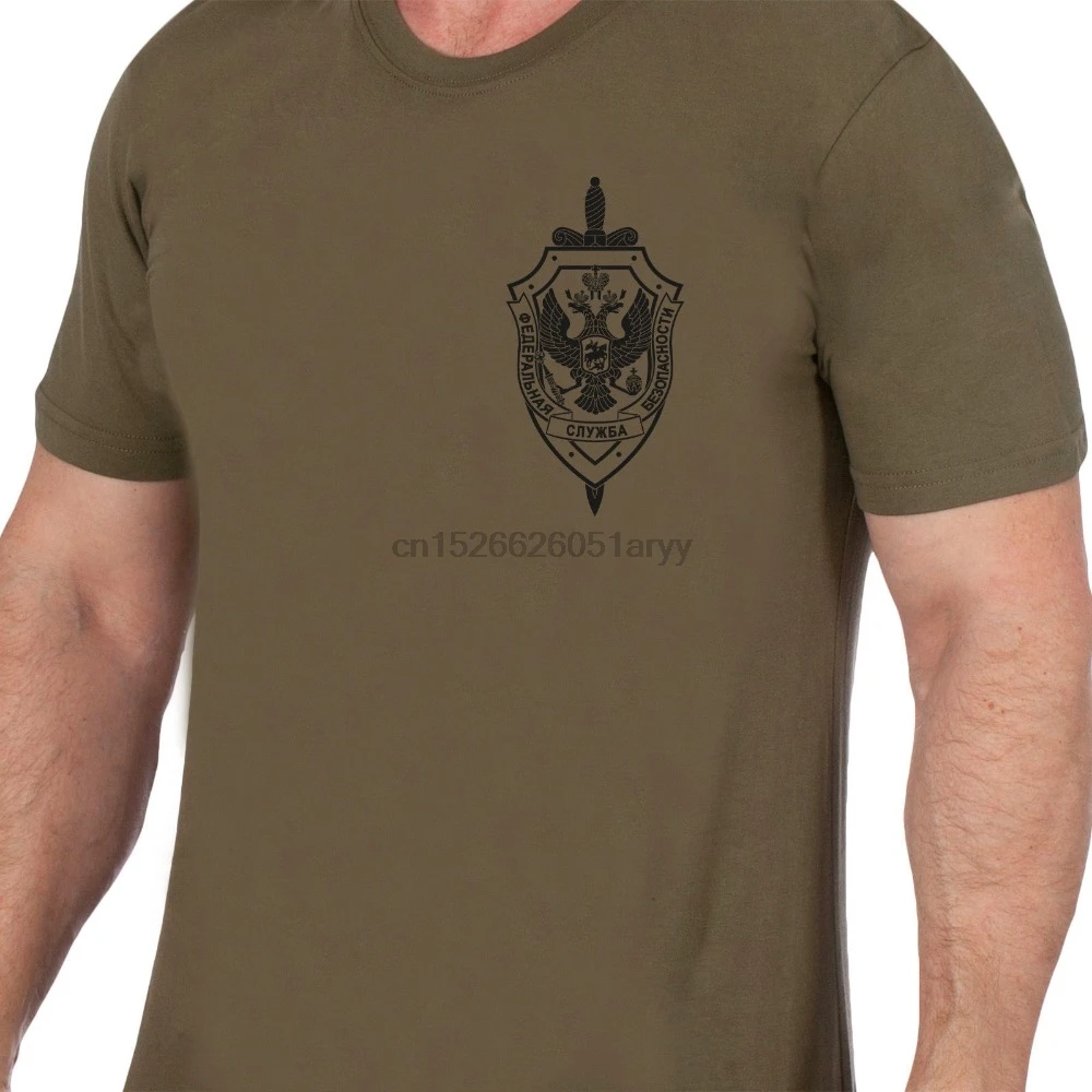 

T-Shirt Military Fsb Russia 100% Cotton.T-Shirts Includes Front Russian Fsb 2019 Hip Hop T Shirt 100% Cotton Short Sleeve Tees