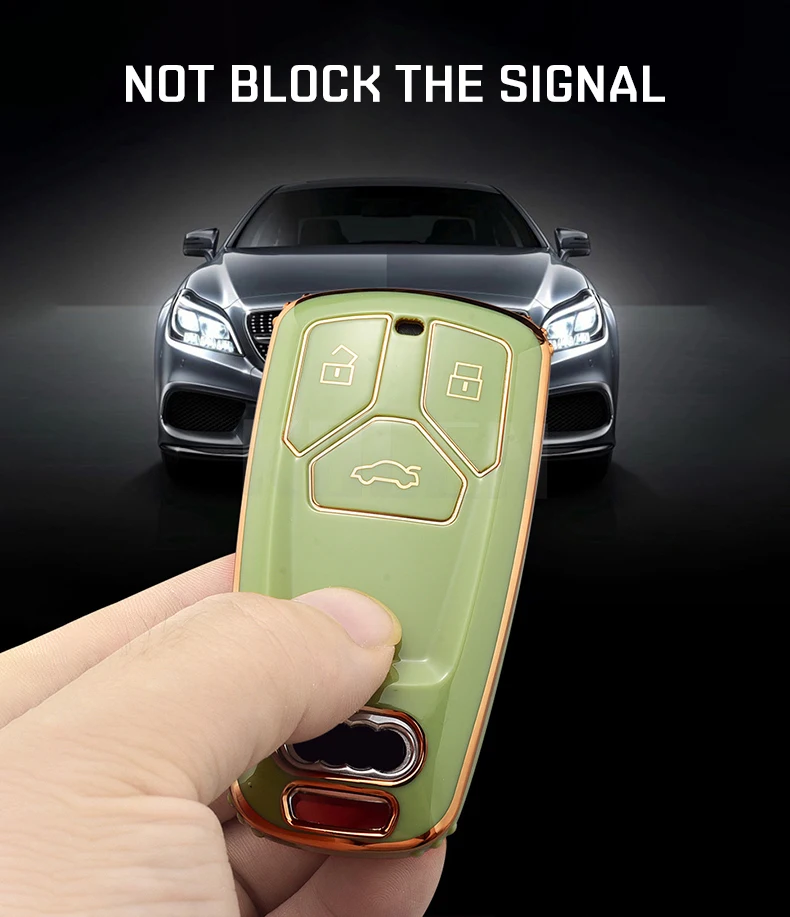 Custodia/cover per Chiave/telecomando TPU per Audi A4 B9 A5 A6 8S 8W Q5 Q7 4M S4 S5 S7 TT TTS TFSI RS Protector accessori - H6a6b12c6951c4526acb04a3dc157ef57U