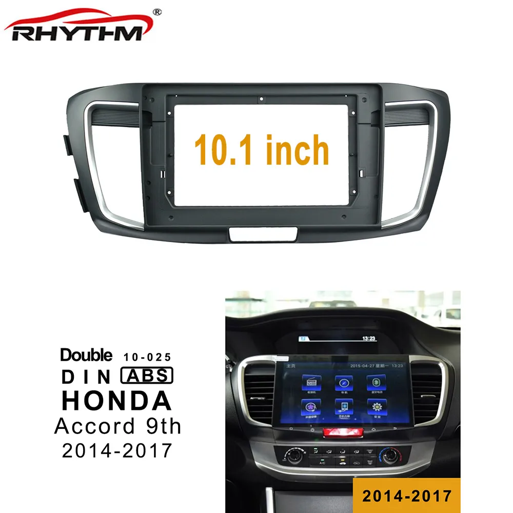 10 1 дюймовая Автомобильная радиоустановка Fascia Для HONDA Accord 9th 2.4L 2013-2015 установка для