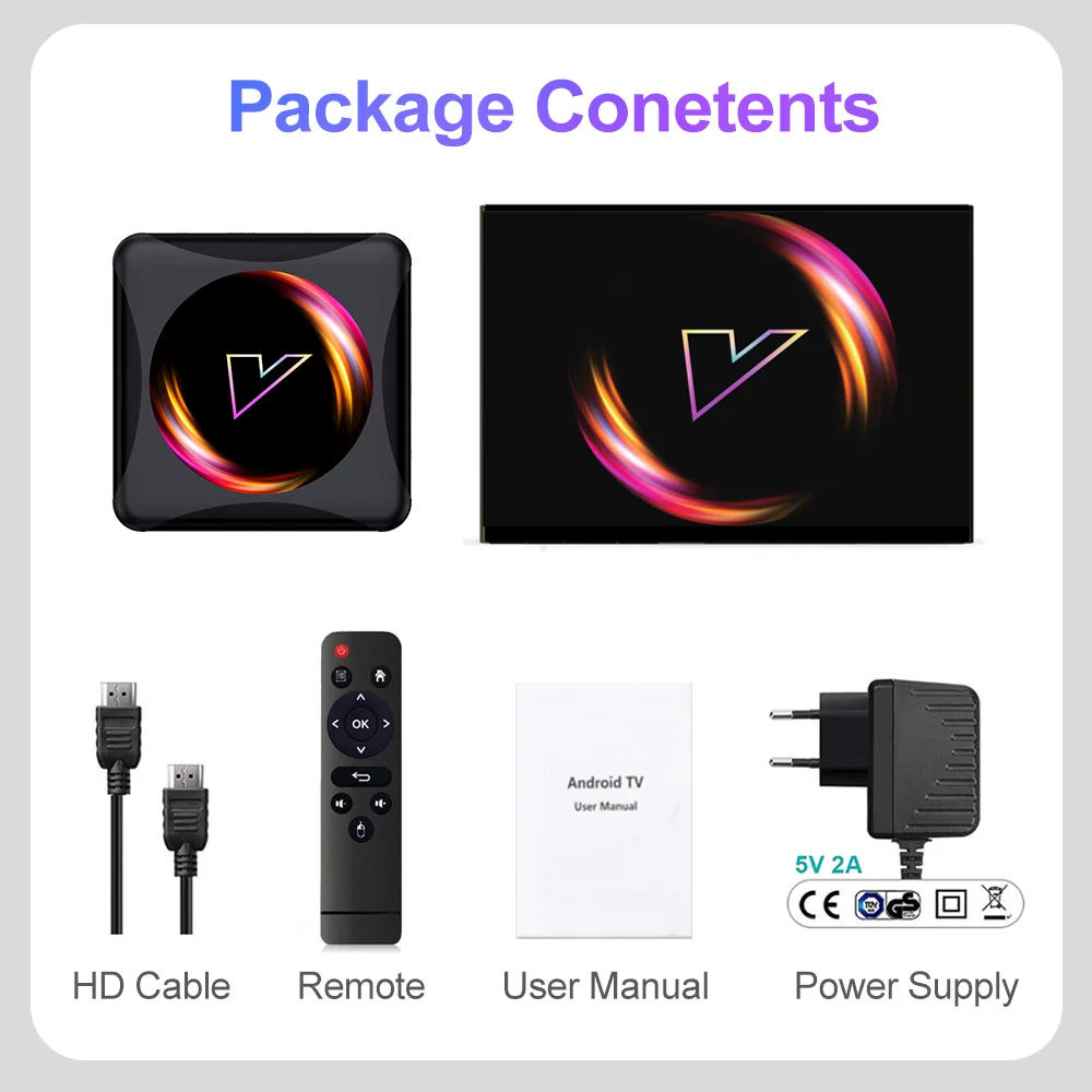 Android TV Box X96Q TV Box Android TV 4K 2GB 16GB décodeur TV Box Android  10.0 Allwinner H313 Quad Core X96q Smart TV Box WiFi 2.4G boitier Android TV  : : High-Tech