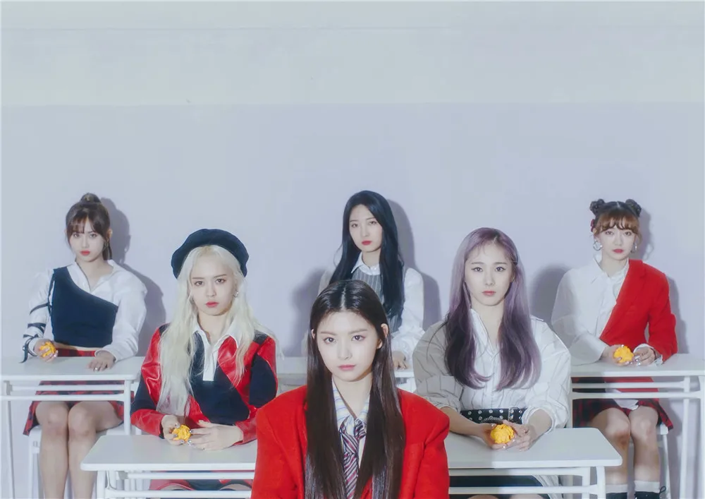 Kpop группы Everglow Bon Chocolat альбом плакаты настенные стикеры ясное изображение домашнего искусства Наклейка Декор для спальни - Цвет: 28