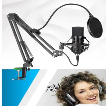 Kaufen Kondensator Mikrofon Computer Usb Port Studio Mikrofon Für Pc Soundkarte Professionelle Karaoke Mikrofone Dj Live Aufnahme