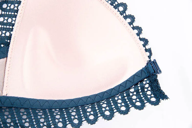 CINOON French Lace Front Closure Bra And Panties Set Women Sexy Lingerie Set Push Up Bralette Embroidery Underwear Brassiere (20)