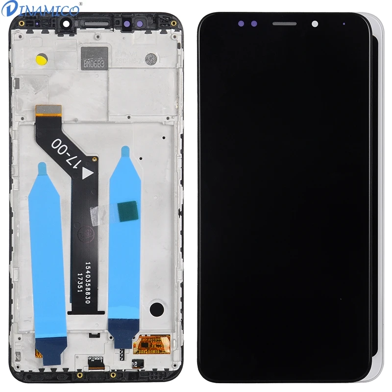 Dinamico 5,99 дюймовый ЖК-дисплей для Xiaomi RedMi 5 Plus, сенсорная панель, стеклянный экран, дигитайзер в сборе с рамкой