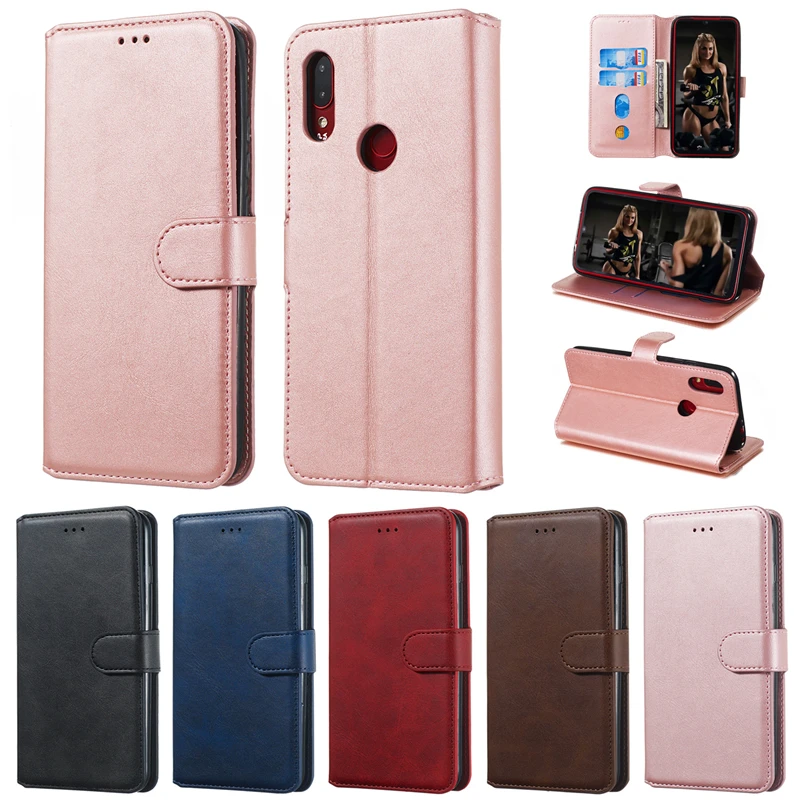 Кожаный чехол бумажник с откидной крышкой для Xiaomi A3 Lite Redmi 7 7A 6 K20 Note 5 8 Pro