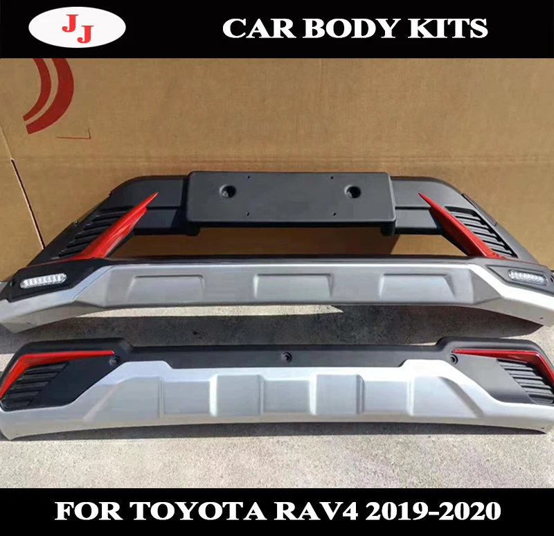 Комплект для защиты корпуса бампера Toyota RAV4 2020 защитная пластина переднего из АБС